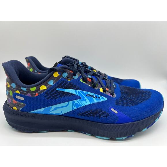 Brooks Other - Brooks Launch 9 Running Shoes Blue/Peacoat/Yellow Men's Size 10,